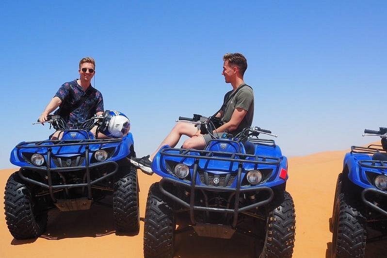 Quad bikes on the sand dunes near Merzouga